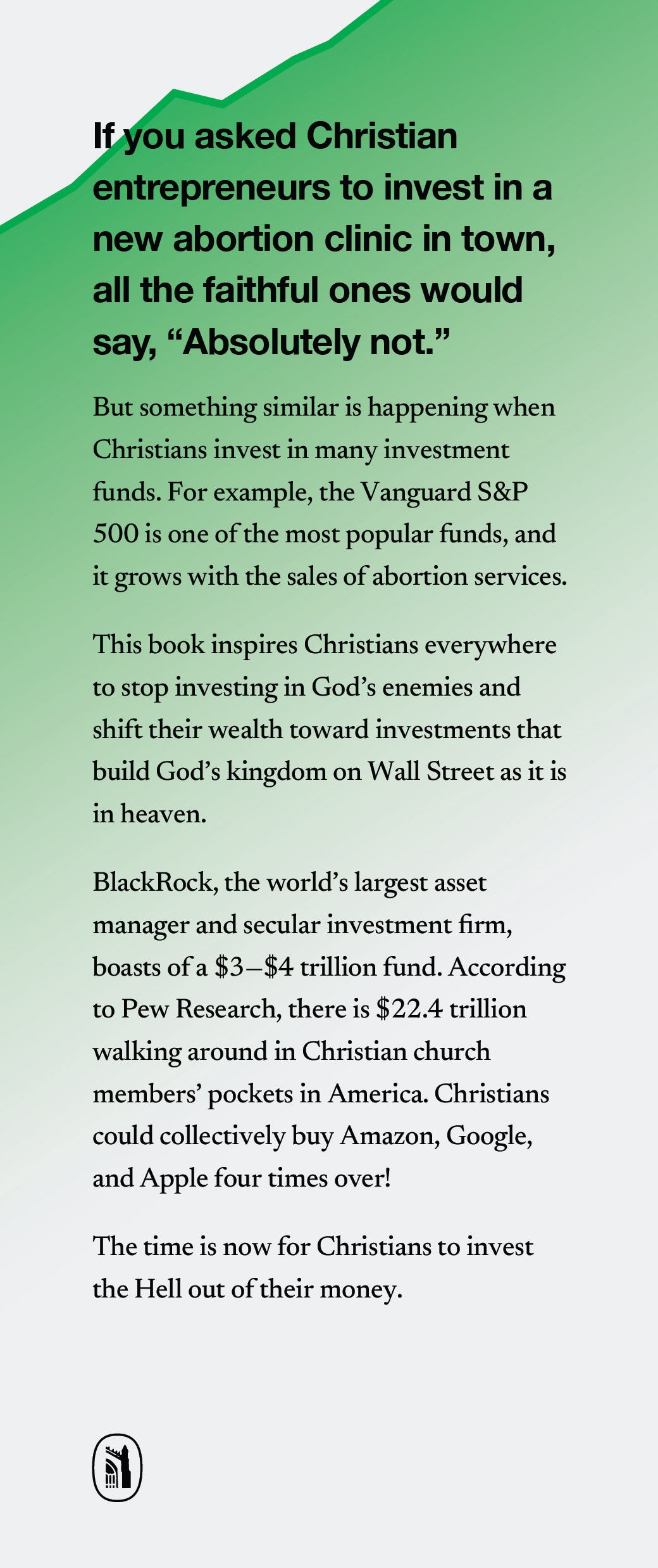 Biblically Responsible Investing: On Wall Street as It Is In Heaven