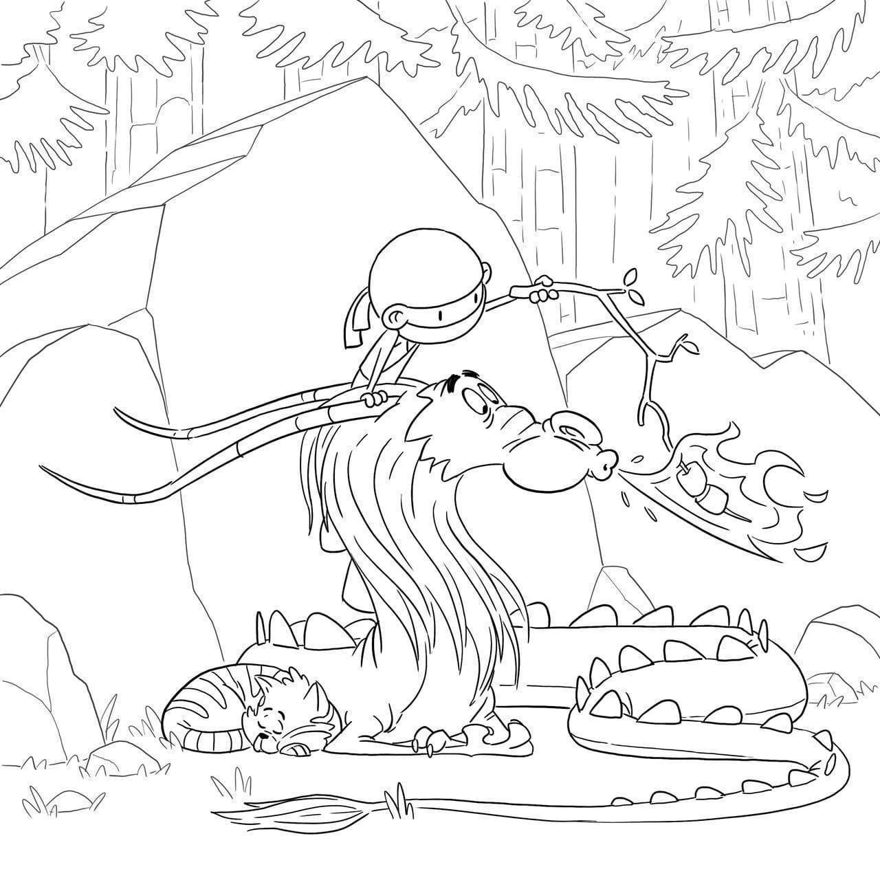 Hello Ninja Coloring Book
