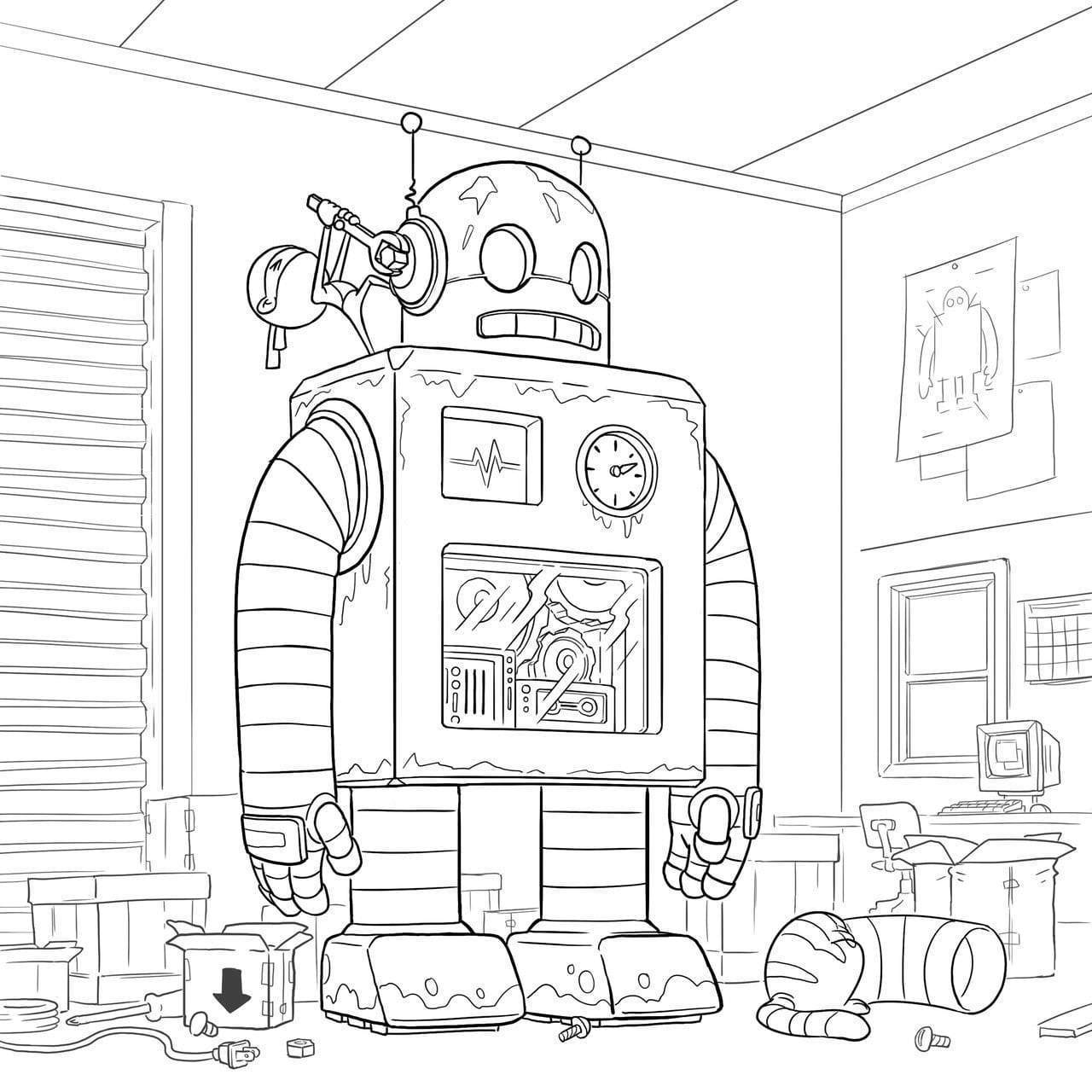 Hello Ninja Coloring Book